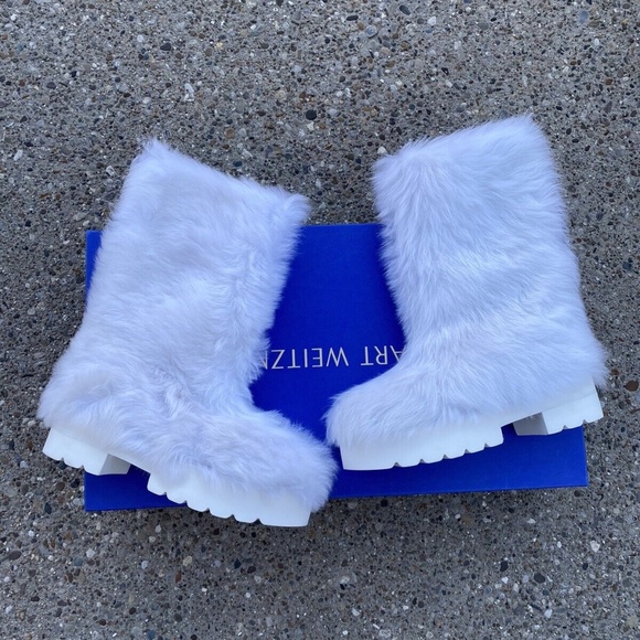 Stuart Weitzman Superchill Ultra Boots shearling Lug sole - Picture 10 of 10